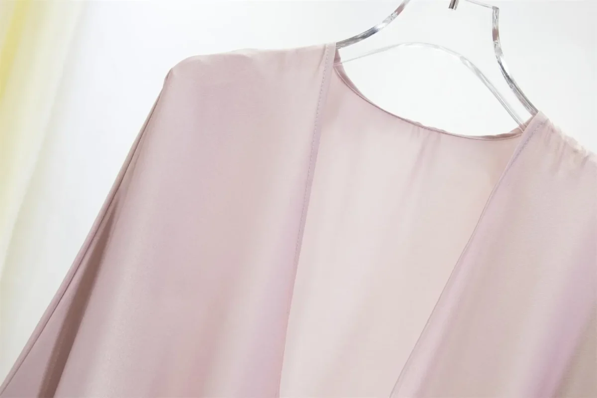Open Front Abaya Muslim Out Kaftan Loose Long Sleeve Maxi Length Dress ,Women Jilbabs Cardigan Coat And Sleeveless Inner Dress - Image 5