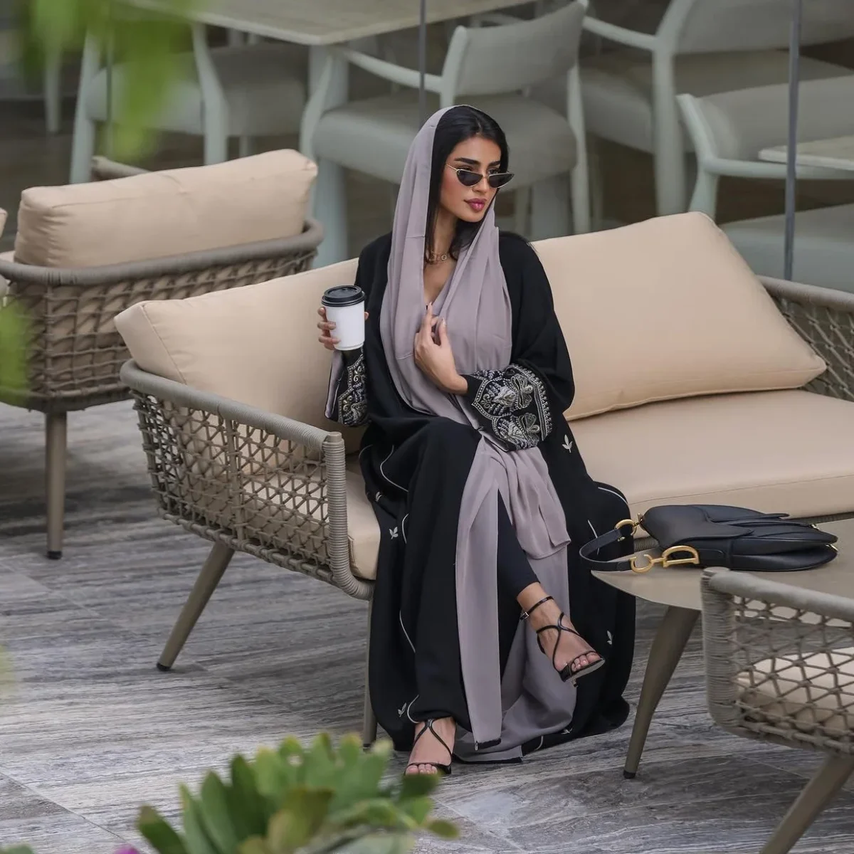 Embroidery Open Abaya Women Muslim Dress Jilbab 2026 Eid Mubarak Ramadan Abayas Kebaya Kaftan Robe Hijab Dresses Islam Clothing - Image 3